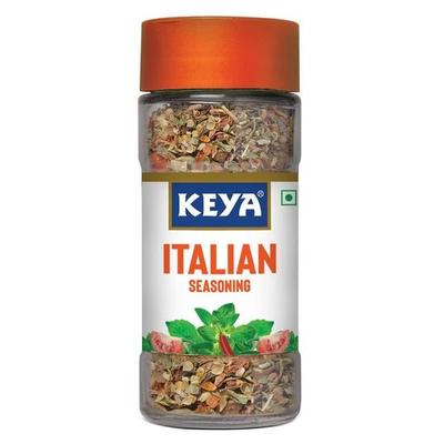 Keya Italian Seasoning, полностью натуральная и полезная итальянская смесь специй для пиццы, пасты | Стеклянная бутылка | Премиальные травы и специи 35 г