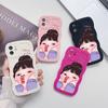 Mobile Phone Cases for iPhone 11 13 XR 15 Pro Max 12 14 Pro Max Case iPhone 16 7 Plus 8 Plus XS Max Big Wave Solid Color Cartoon Anti-drop Waterproof