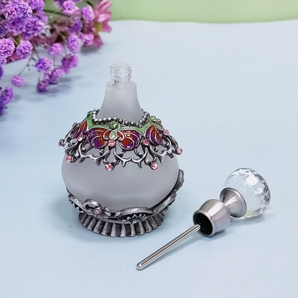 Винтажный пустой флакон духов, многоразовый пустой стеклянный сосуд, стеклянные флаконы для капельницы масла, декор для спальни