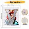 Disney DIY Oil Painting Kits Little Mermaid Letter V Hand Painting Home Decor Craft Gift Ideas Art Collection Room Decor Unique Aesthetic