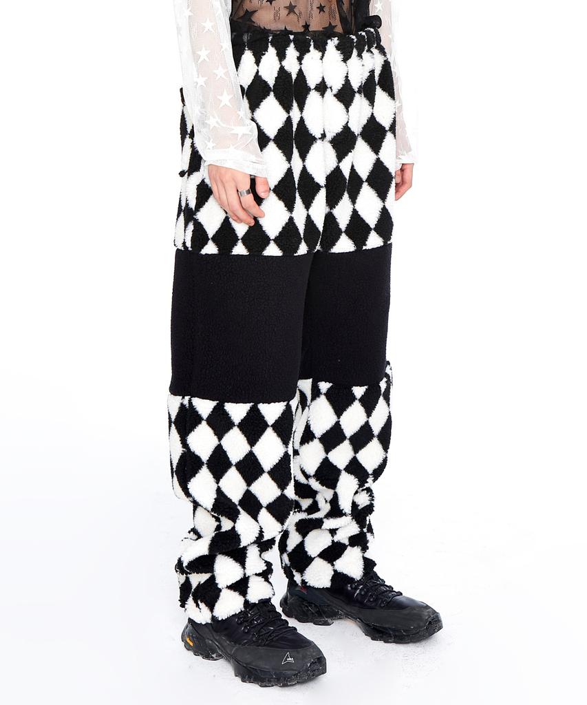 EPONYM Color Block Fleece Pants_Argyle