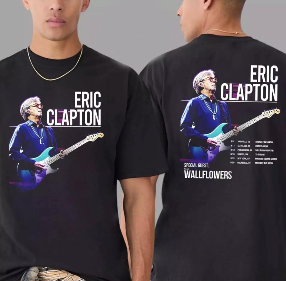 Eric Clapton Us Tour 2025 Dates List Tshirt size S5XL Unisex T-Shirt