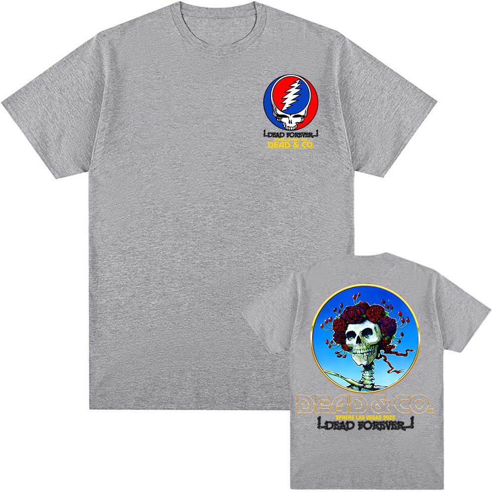Bertha Dead Forever Sphere 2025 Tee Las Vegas DEAD COMPANY Tshirt Cotton Oneck UnisexWomen Tshirts Rock Band Graphic T Shirt