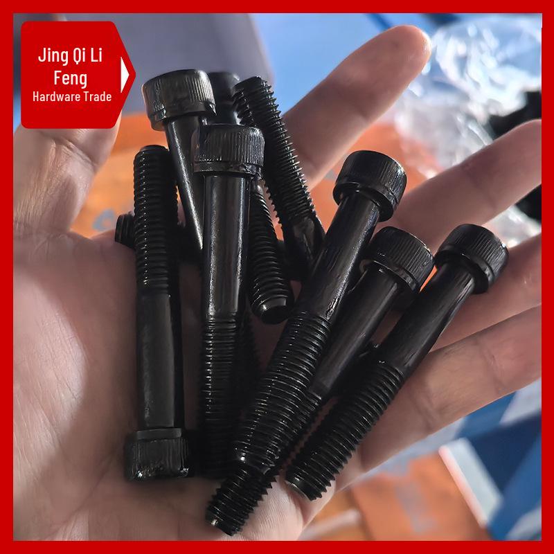 M20-M27 High Strength Blackened Hex Socket Head Cap Screw with Knurled Cylindrical Half Thread