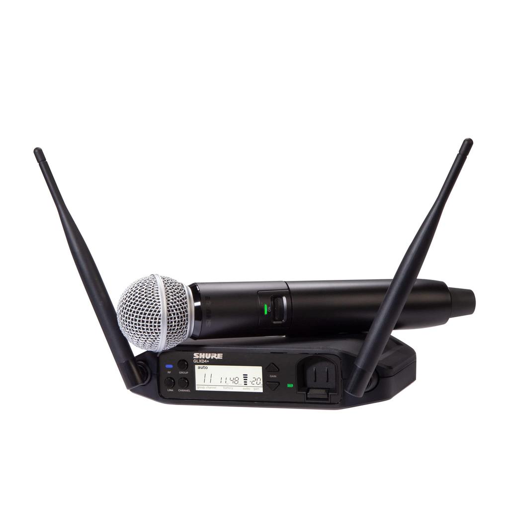 Shure Vocal Wireless System SM58 Wireless Handheld Microphone Tabletop Receiver Handheld Microphone Transmitter Easy and Stable To 17 Hours of