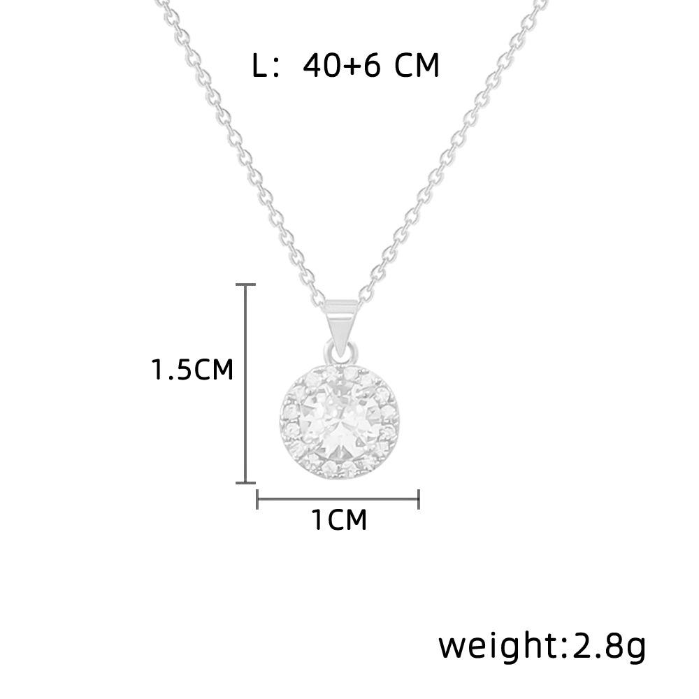 Super Flash Full Diamond Necklace Does Not Fade Online Celebrity Joker Design Pendant Simple Hot Accessories Clavicle Chain Neck Chain Female.