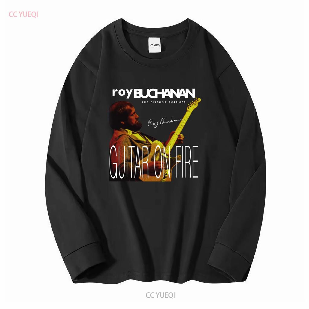 New Roy Buchanan Guitar on Fire The Atlantic T Shirt All Size S to 5XL 1T196 vintage Washed designer clothes Casual Unisex