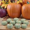 Pack of 10 Artificial Pumpkins Green Foam Pumpkins Fall Decoration for Thanksgiving Halloween Wedding Basket Display