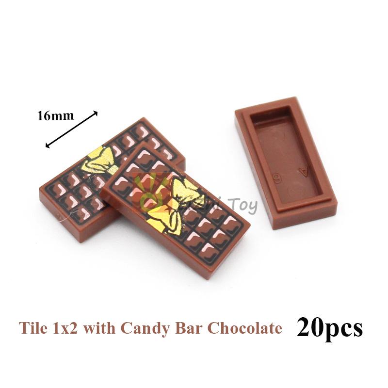 MOC Городские уличные фигурки Вид Печать Еда Десерт Традиционная китайская кухня Строительные блоки Монитор Глаза Кирпичики Напечатанные игрушки