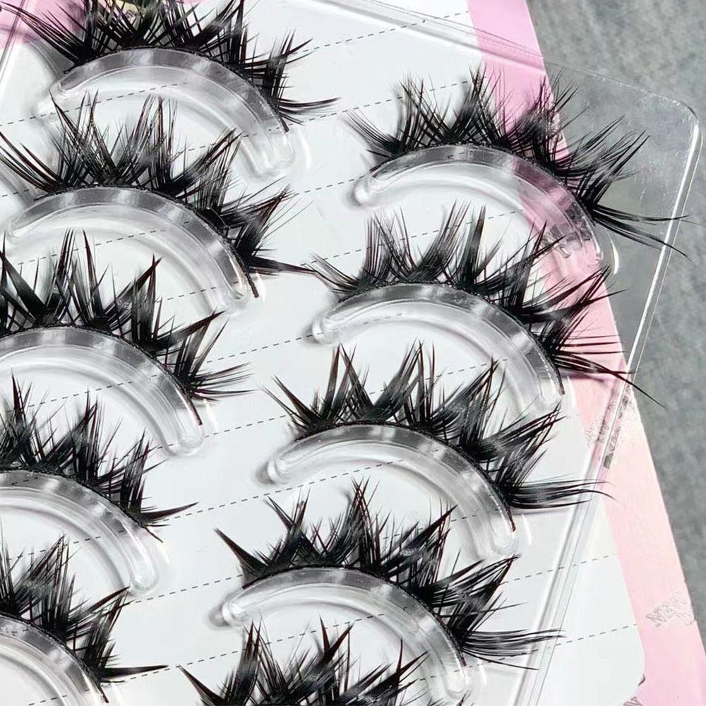 Japanese Wet Eye Lashes Thick Anime Fake Lashes Women's Beauty False Eyelashes for Comic Cosplay
