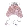 Crochet Beret Cap Hollow Flower Skullies Hat Breathable Princess Cap  for Child Girls