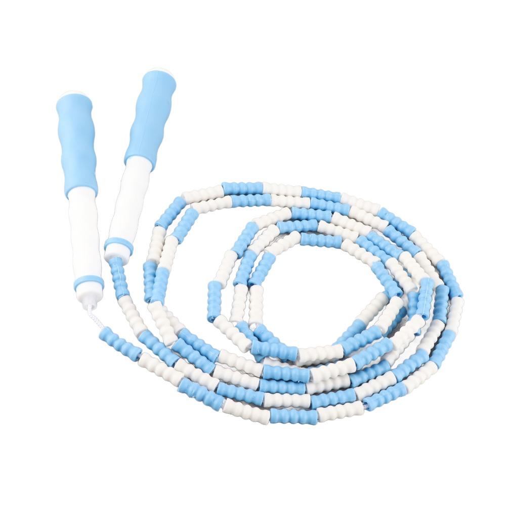 Soft Beaded Beaded Jump Rope Anti-Slip Handle Skipping Rope Adjustable Jump Rope Exercise