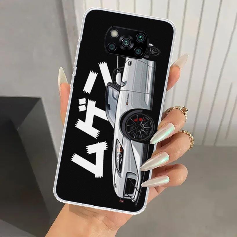 Чехол для телефона JDM Tokyo Drift Sports Car для Xiaomi Poco X5 X6 X7 Pro F7 Ultra M7 Redmi 15 15C 13 13C 12 12C 10 10A 10C 9 9A 9C 9T