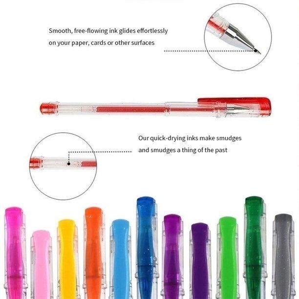 24/48/100pcs Gel Pens for Coloring Books, Color Gel Markers for Drawing Painting Writing, Art  School Supplies