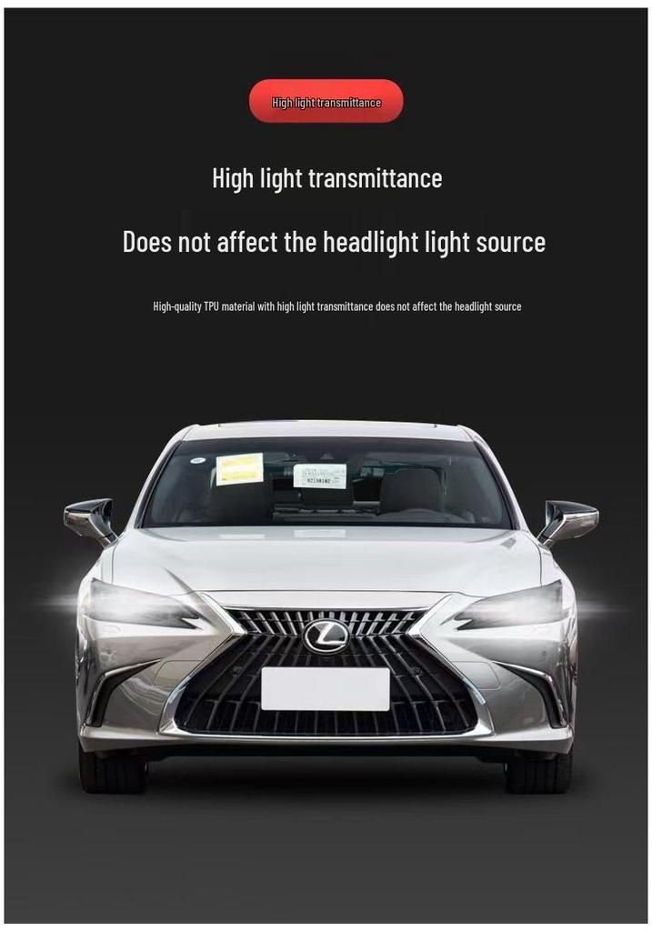 Совместимая дымчатая пленка для фар для Lexus ES200/IS/NX200/RX300 - Изменяющая цвет под действием света