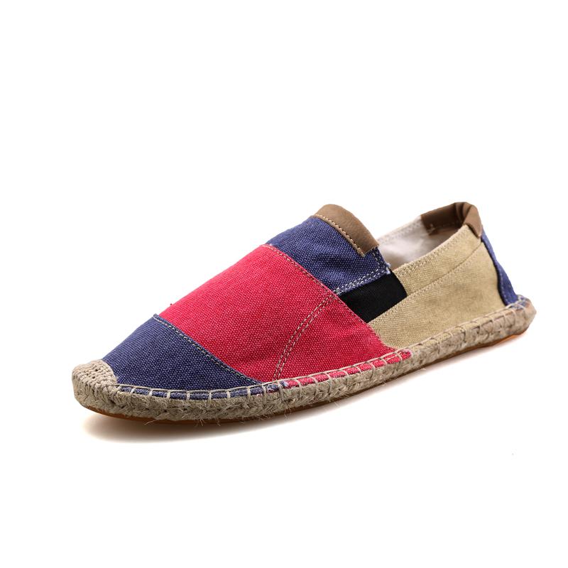 Новые мужские туфли ручной работы на плоской подошве, дышащие эспадрильи для мужчин, повседневная обувь, удобные парусиновые туфли без застежек, мужская обувь для рыбалки