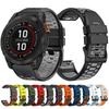 QuickFit 22мм 26мм Дышащий силиконовый ремешок для Garmin Fenix 7X 7 6X Pro 5 5X Plus/Epix 2 47мм 51мм Tactix 7 Браслет Ремешок для часов