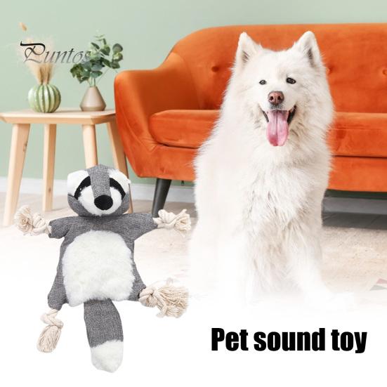 Игрушка для домашних животных, плюшевая лиса, енот, белка, игрушка для жевания, интерактивная игрушка для домашних животных, устойчивая к укусам, чистка зубов, игровая игрушка для кошек, собак