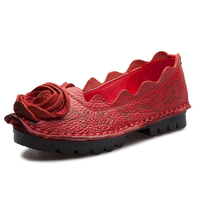 Женские мокасины на плоской подошве, женские туфли ручной работы из натуральной кожи, осенние розы, балетки на плоской подошве, женские туфли Zapatos