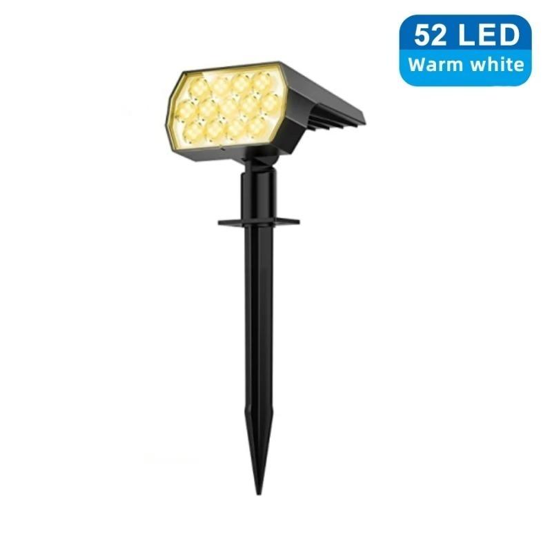 900LM солнечные светильники уличные водонепроницаемые 52LED 3 режима освещения садовый двор точечный светильник на солнечной батарее для наружного ландшафтного декора