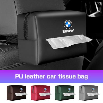 Автомобильная салфетница для 1 3 5 7 Серии E38 E46 E60 E90 E87 G30 G20 G11 G70 X1X3X5 X6 X7 Чехол для салфеток на спинку сиденья Коробка для салфеток Kleenex на подлокотник
