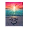 Diy 5D Diamond Painting Landscape Love Beach Round Rhinestone Embroidery Color Cross Stitch Home Decoration