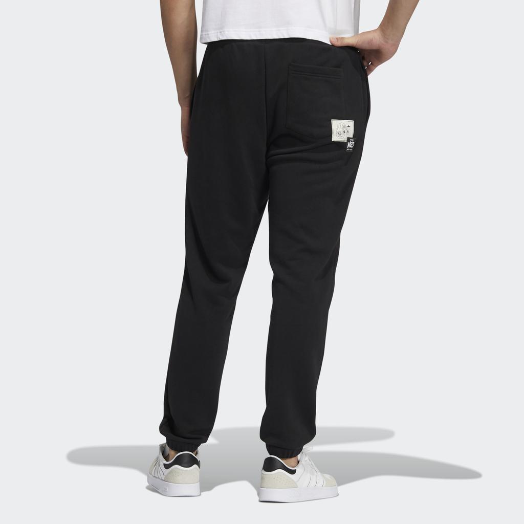 adidas Нео красочный логотип Slim Fit трикотажные джоггеры мужские брюки черные HG9042