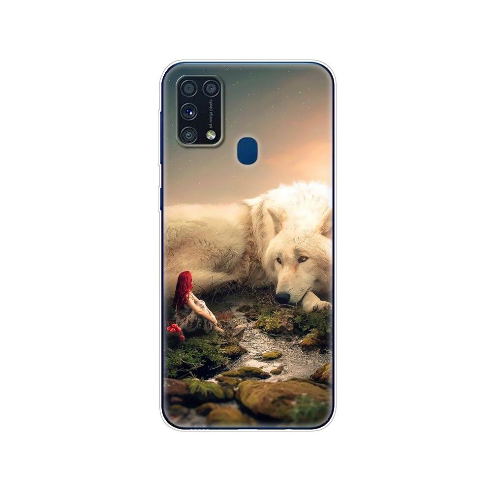 Чехол из ТПУ для Samsung M31, 6,4 дюйма, чехол из ТПУ для Samsung Galaxy M 31 SM-M315 m315, задний чехол для телефона, бампер, зима, снег, Рождество