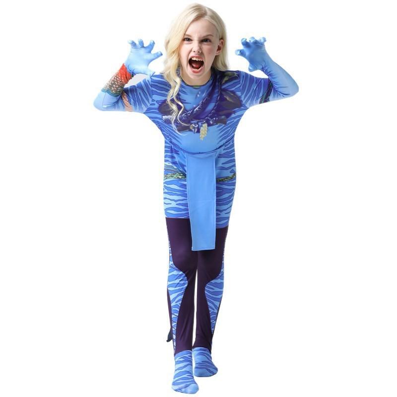 Avatar Cosplay Costume For Kids And Adults With Polyester Fabric For Stage Performance