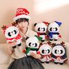 Милый рождественский плащ, кукла-панда, плюшевая игрушка, черно-белая кукла красной панды, детская успокаивающая кукла