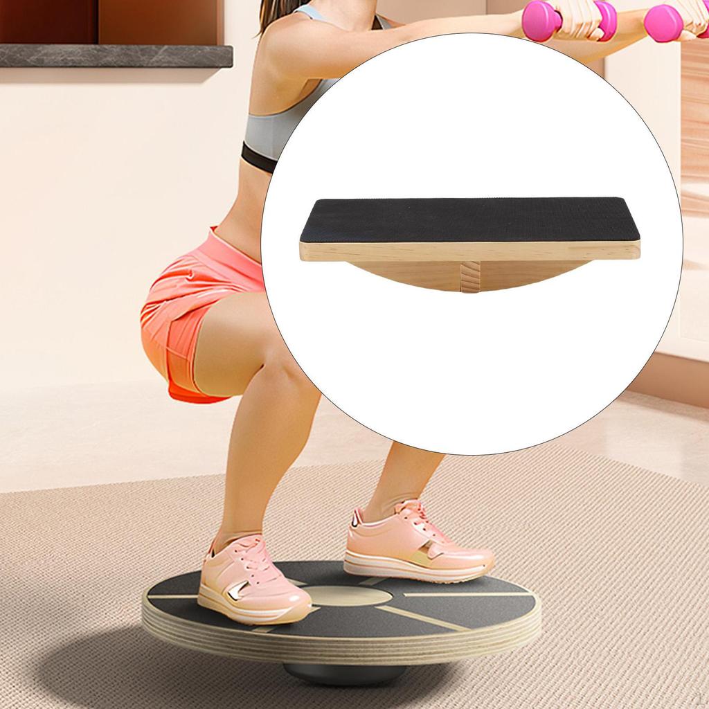 Wooden Balance Board Calf Stretch Birthday Gift for Under Desk Fitness Support Adults Professional