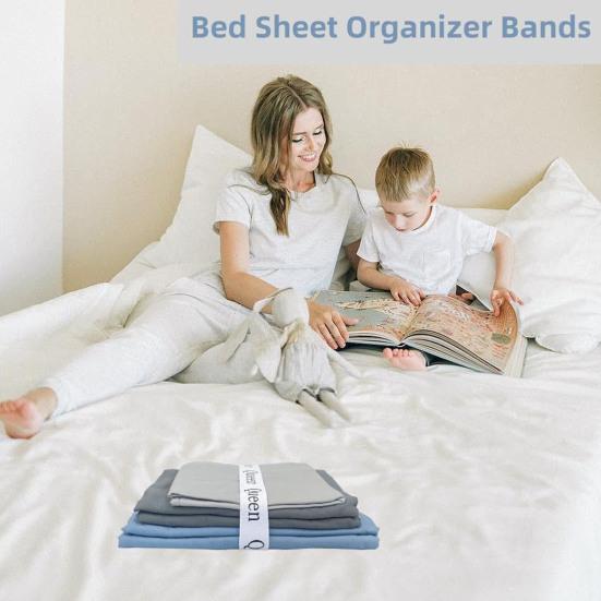 6 шт./компл., органайзер для простыни, группа Twin Full King Queen с буквами, эластичное постельное белье, держатель для хранения этикеток, ремешок для дома, товары для дома