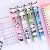 Cartoon Panda Ballpoint Pen Cute Hand Account Pen 10 Colors Journal Pens  Office Supplies