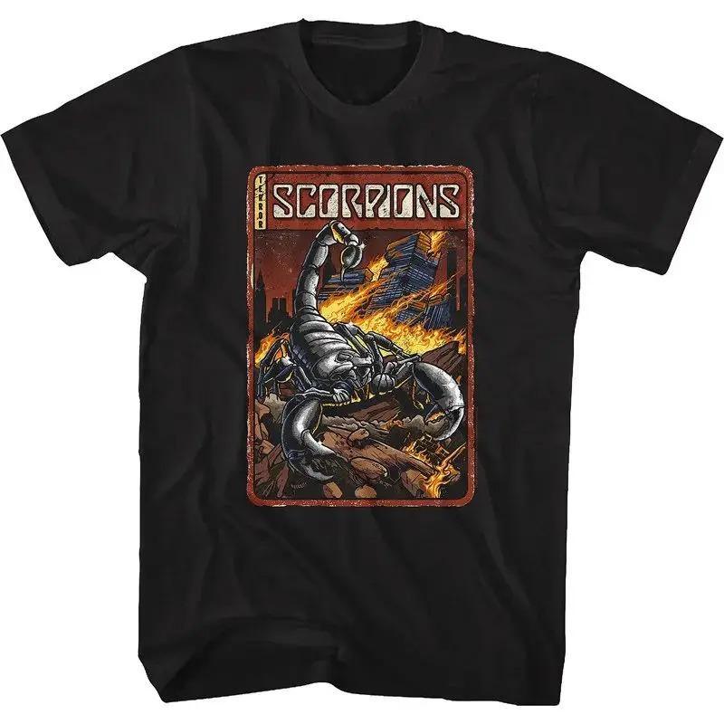 Scorpions Savage Amusement Альбом Двусторонняя Винтажная Футболка Хард-рок Группа Черный Хлопок Унисекс Футболки