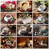Diamond Embroidery Mosaic Coffee Cup Home Decor Full Square/round Diamond Painting Coffee Beans Wall Stickers