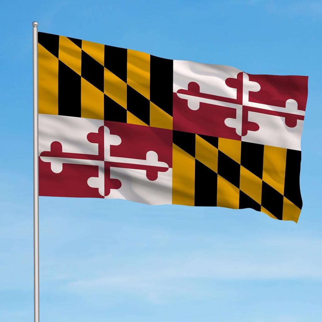 3x5 Maryland State 150D Woven Poly Nylon Flag 5x3 Banner Grommets Heavy Duty