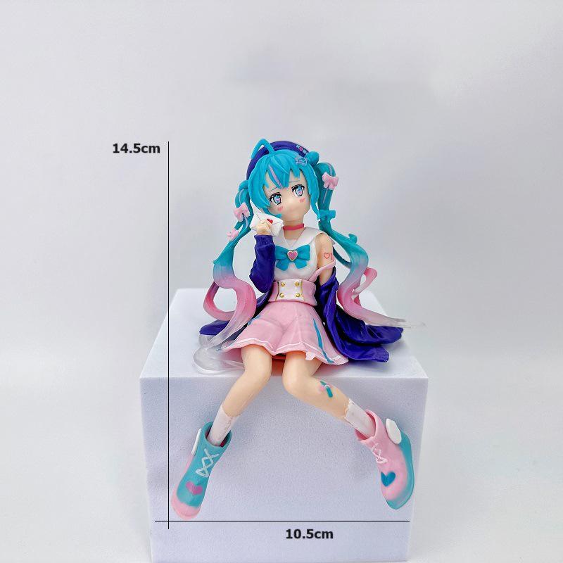 Новая Аниме Фигурка Хатсуне Мику Мику Kawaii Коллекционная Модель Розовая Сакура Kawaiii Кукла Коллекционная Модель Игрушки Декор для Торта
