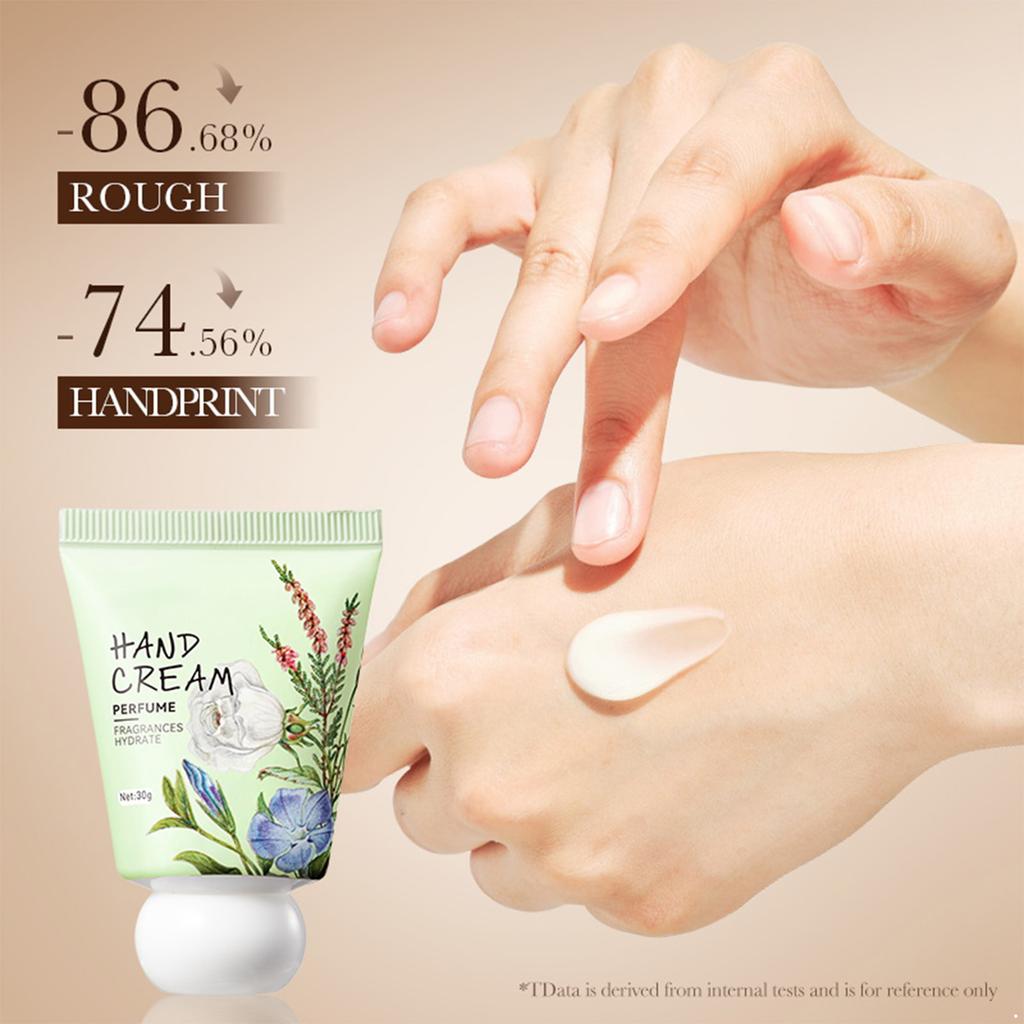 Набор из 5 дорожных кремов для рук с ароматом - Увлажняющий питательный лосьон для сухой кожи, Зимний уход для рук