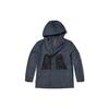 Solid Color Water-Resistant Hooded Long Sleeve Jacket Men Jackets Rock-Blue A6PZH-DH3