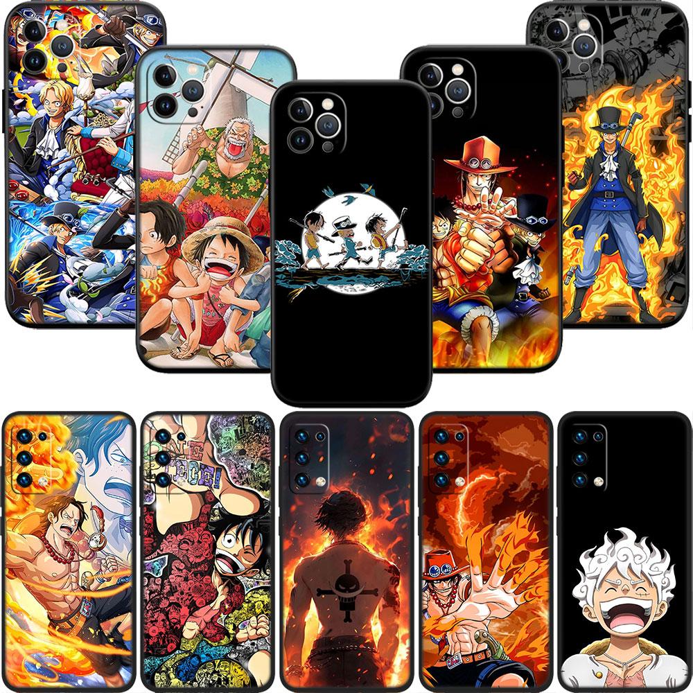 Чехол для телефона One Piece ACE Sabo Luffy из мягкого материала для Redmi Note 13 14 Pro+ Plus A3 A3X 13X 13C 13R 14S 14C 14R