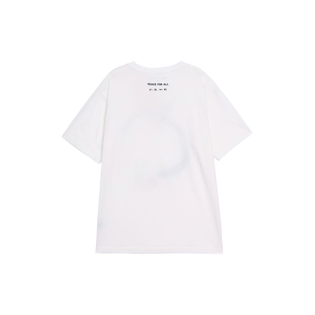 Uniqlo Повседневная универсальная однотонная с принтом футболка с круглым вырезом с коротким рукавом унисекс топы белые UQ472518000