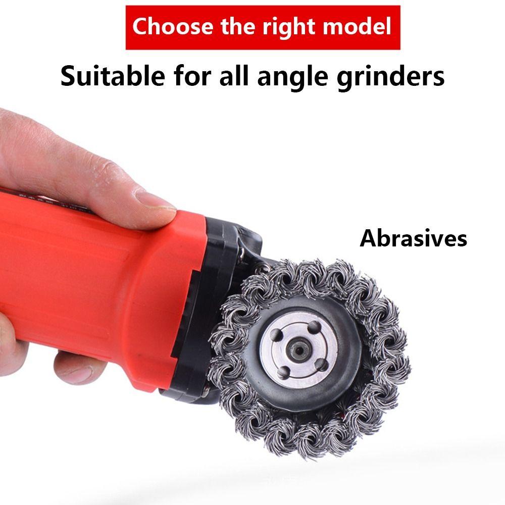 Очистка ржавчины, проволочная щетка для удаления ржавчины, угловая шлифовальная машина, чашка, абразивная щетка, абразивный инструмент