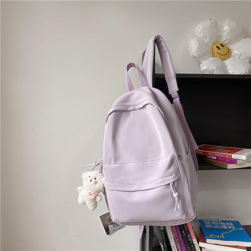 JK Solid Non-Printed Schoolbag Women Ins Style Japan Fashion High School Student Large Capacity Simple Computer Backpack College Student