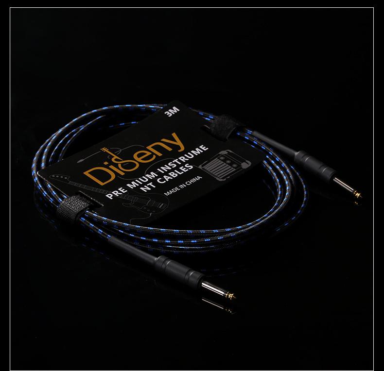 Noise-Cancelling 6.5mm Guitar Patch Cable - 3m/10m for Electric/Bass/Acoustic Amplifiers