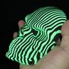 Светящиеся квантовые маски черепа, напечатанные на 3D-принтере, для снятия тревожности, светящийся в темноте фиджет-декор для стола, уникальное готическое украшение для дома