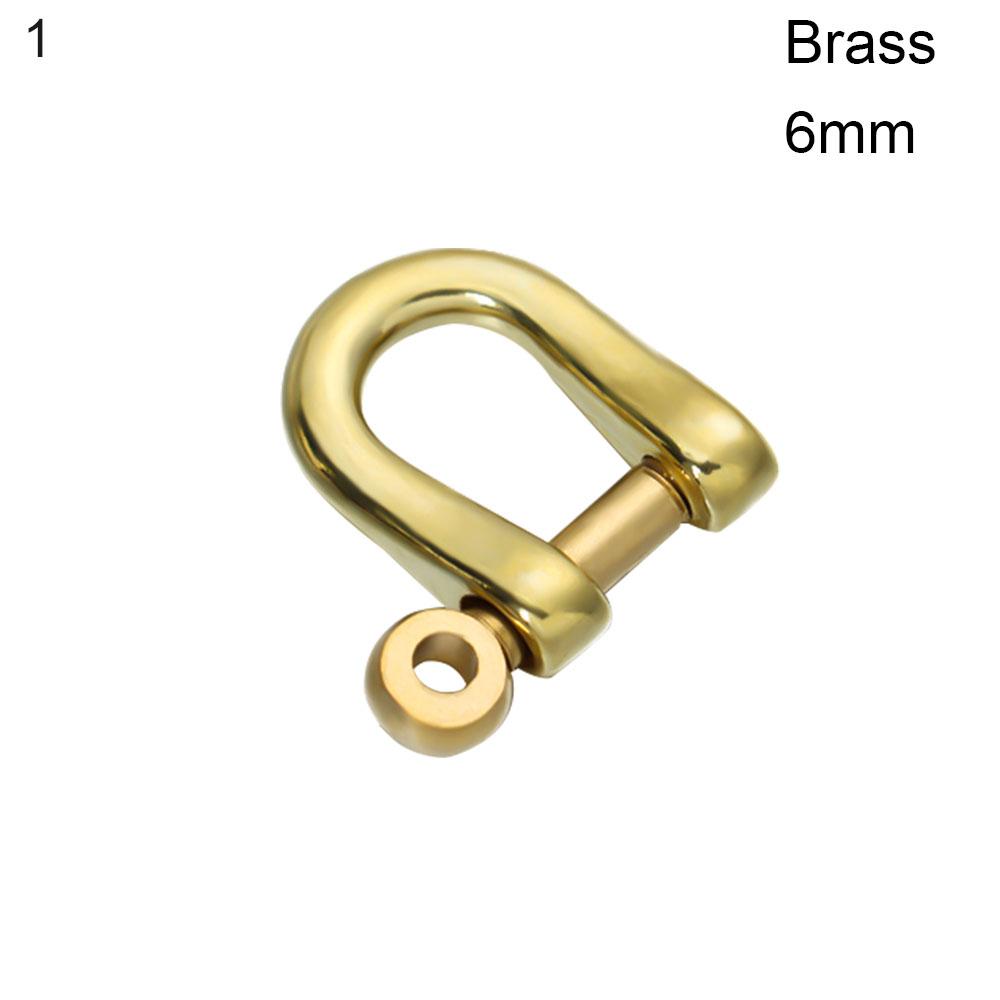 Пряжки из нержавеющей стали, скобы, брелок, твердый латунный карабин, брелок, крючок, кольцо для ключей, скобы в форме буквы D