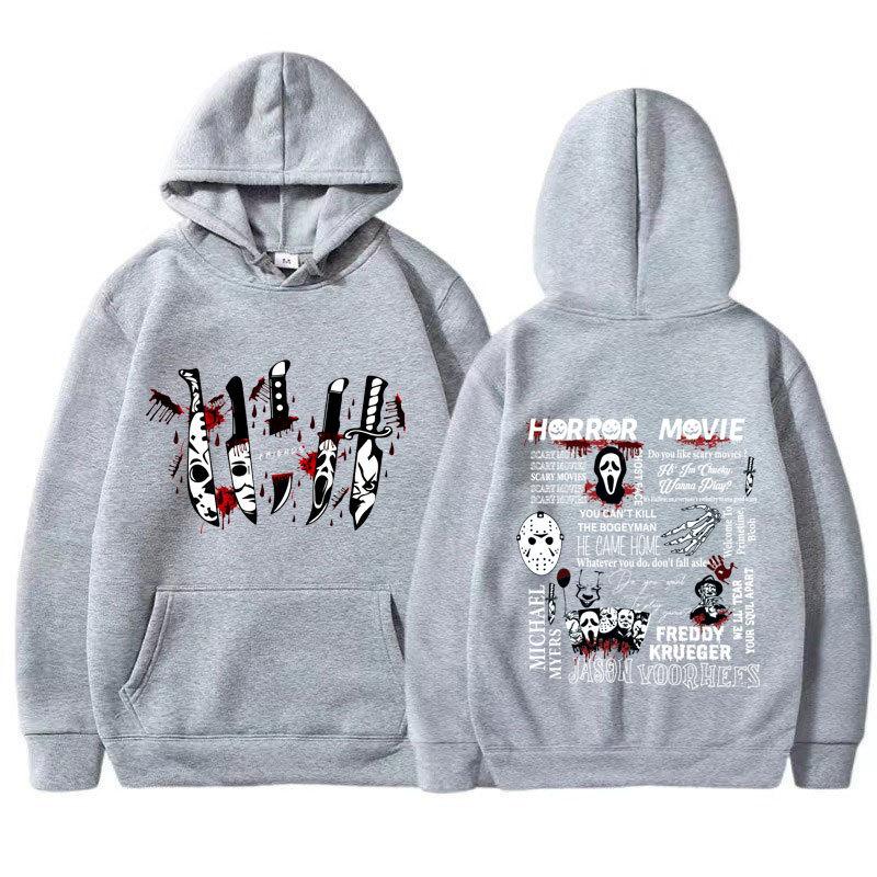 Friends Knife Horror Movie Halloween Hoodies Causal Unisex Hoodies