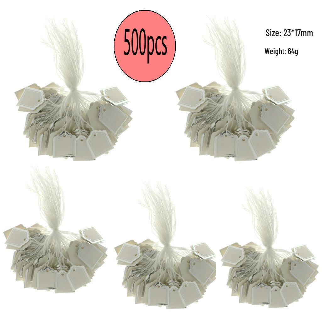 Ценники для ювелирных изделий в форме веера с золотыми и серебряными краями