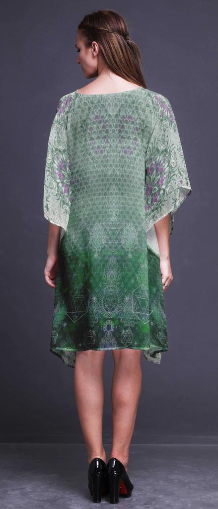 Phagun Ladies Plus Size Kaftan Summer Wear Beach Coverup Kimono Kaftan-4X-5X