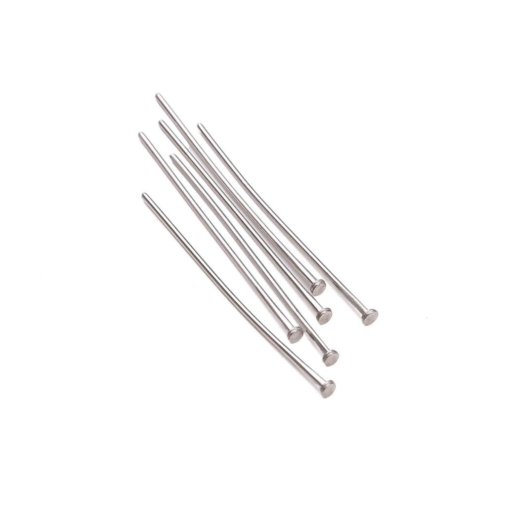 200 нержавеющих Т-образных булавок с крупными головками, нетускнеющие бусинные иглы для DIY-украшений.